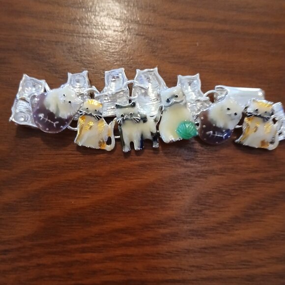 WOMEN'S CAT BRACELET   Enamel New  Without Tags - Picture 5 of 7